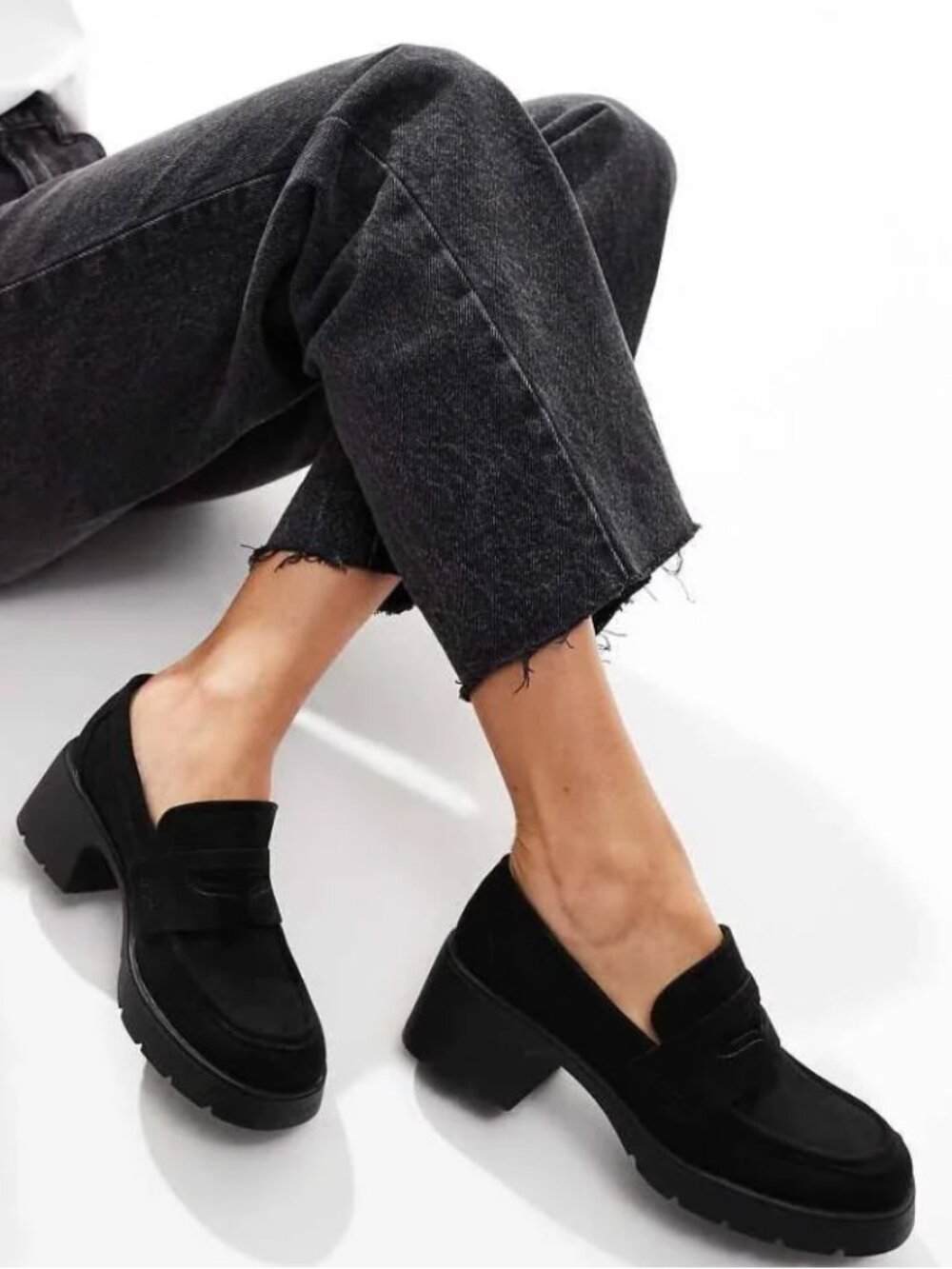 ASOS Stockton‎ Chunky Heeled Loafers